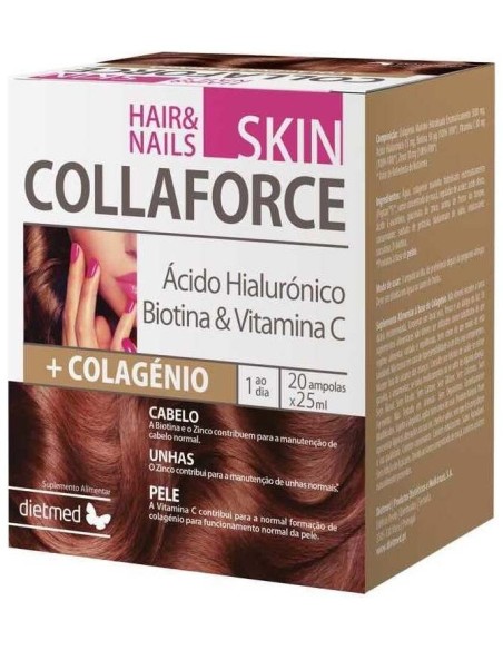 Dietmed Skin Piel Cabello Uñas 20 Ampollas