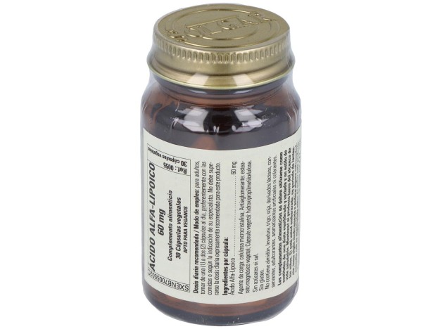Acido Alfa Lipoico 60Mg. 30Vegicaps
