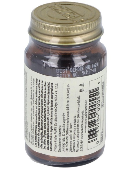 Acido Alfa Lipoico 60Mg. 30Vegicaps
