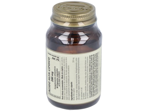 Acido Alfa Lipoico 200Mg. 50Vegicaps