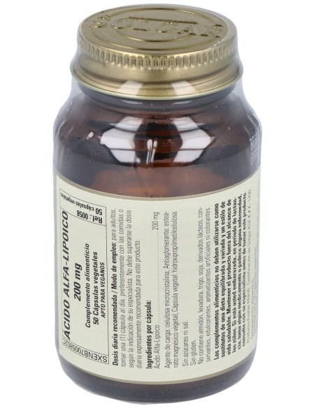 Acido Alfa Lipoico 200Mg. 50Vegicaps