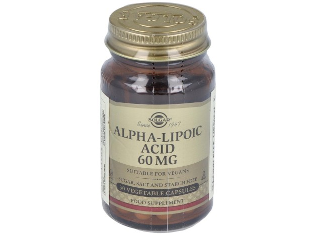 Acido Alfa Lipoico 60Mg. 30Vegicaps