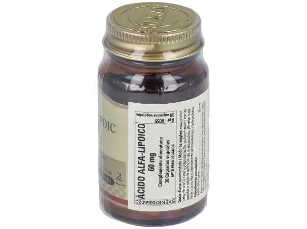 Acido Alfa Lipoico 60Mg. 30Vegicaps