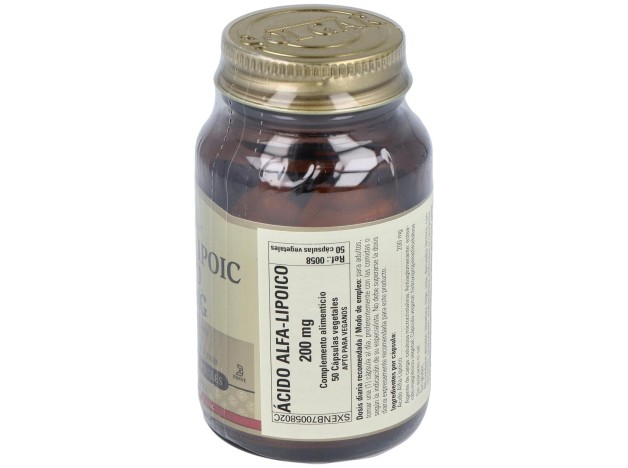 Acido Alfa Lipoico 200Mg. 50Vegicaps