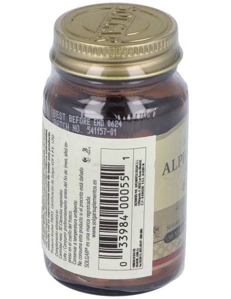 Acido Alfa Lipoico 60Mg. 30Vegicaps