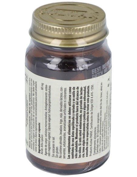 Acido Alfa Lipoico 60Mg. 30Vegicaps