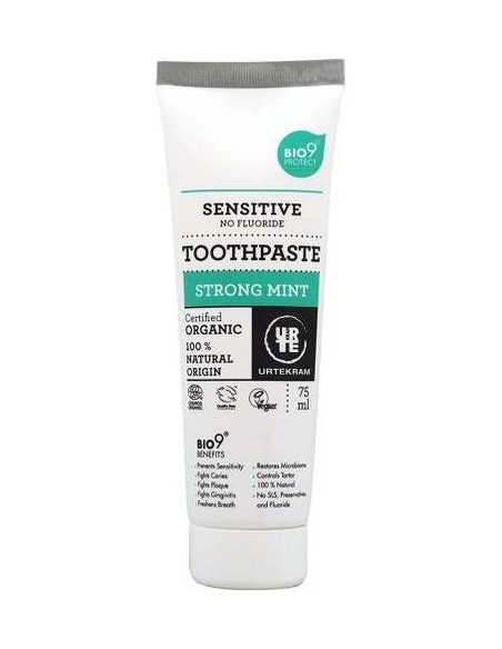 Urtekram Dentifrico Menta Fuerte Bio 75Ml