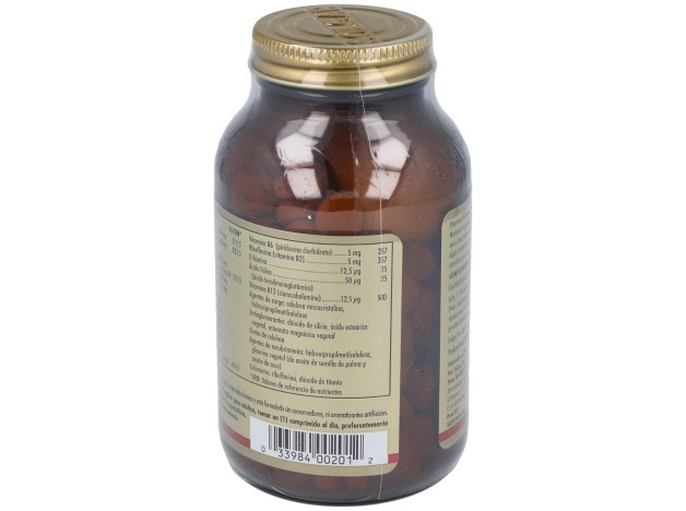 Solgar Vitamina B-Complex Con Vitamina C 250Comp