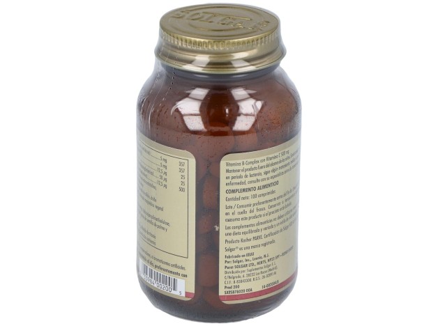 Solgar Vitamina B Complex Con Vitamina C 100 Comp.