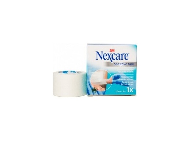 Nexcare Esparadrapo Papel Blanco 25 Mm X 5 M, 1 Ud
