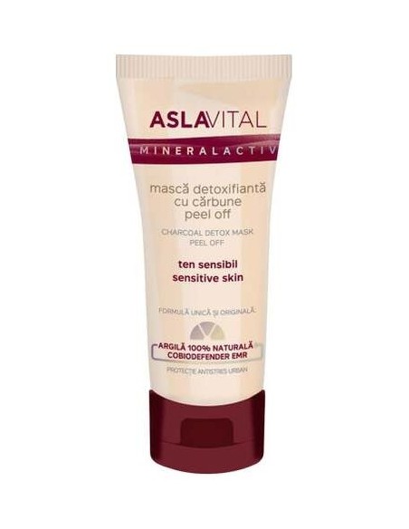 Aslavital Mascarilla Detoxificante Con Carbon Activo 100Ml
