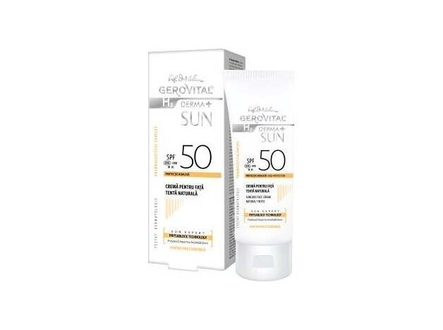 Gerovital Crema Solar Spf50 Tono Natural 50Ml.