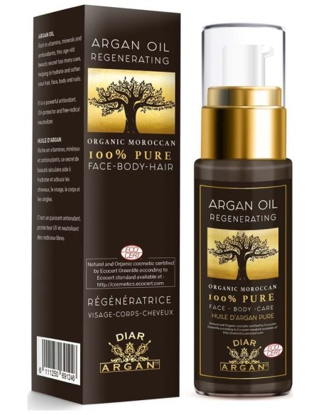 Diar Argan Aceite Regenerador De Argán 100% Bio 30Ml