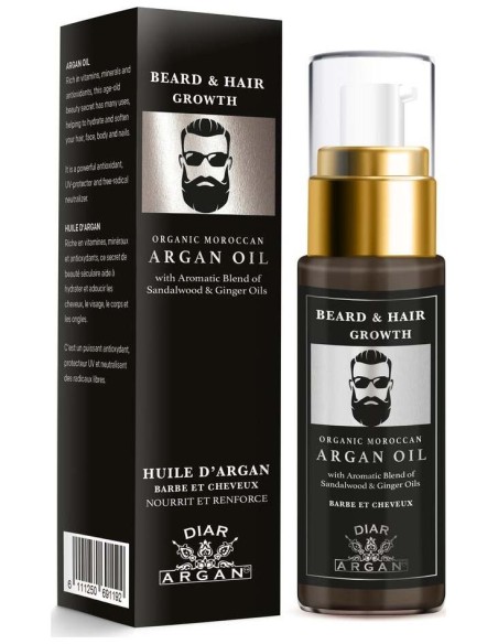 Diar Argan Sérum Fortalecedor Barba Y Cabello Con Argán Sándalo Y Jengibre 50Ml