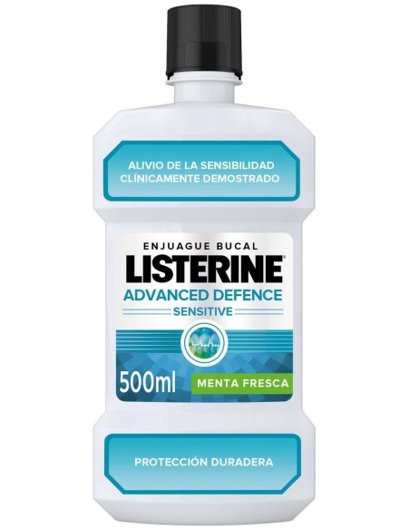 Listerine Advanced Protección Esmalte Y Sensibilidad Menta Fresca 500Ml
