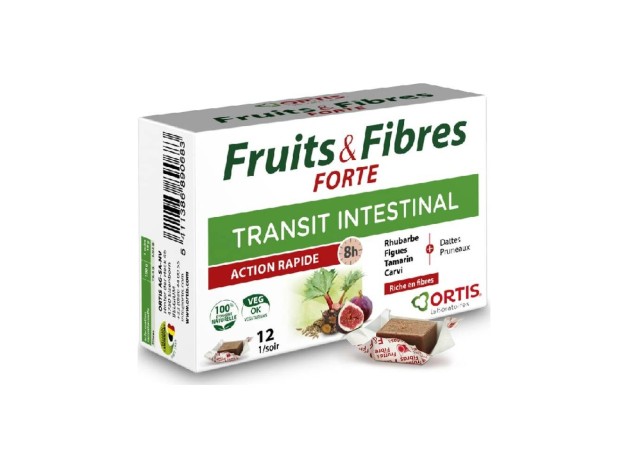 Ortis Fruits Fibres Forte Transit 12Uds