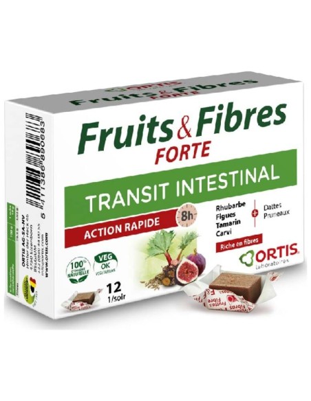 Ortis Fruits Fibres Forte Transit 12Uds