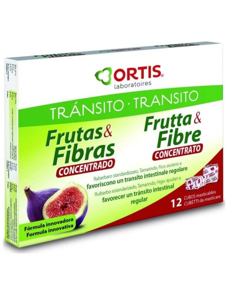 Ortis Fruits Fibres Forte Transit 12Uds