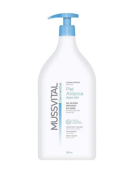Mussvital Dermactive Emoliente Piel Atópica Gel De Baño 750Ml