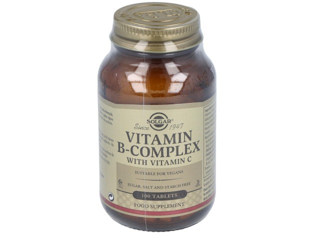 Solgar Vitamina B Complex Con Vitamina C 100 Comp.