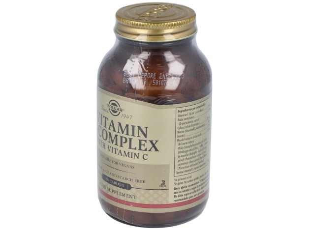 Solgar Vitamina B-Complex Con Vitamina C 250Comp