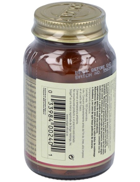 Solgar Betaina Clorhidrato Con Pepsina 100 Comprimidos
