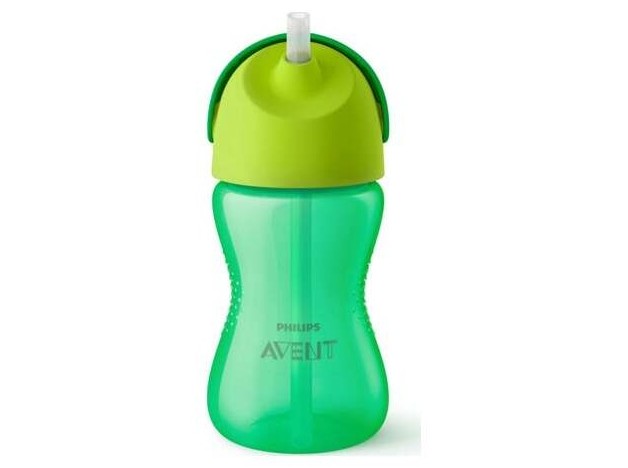 Vaso Con Pajita 300Ml. Verde Scf798/01