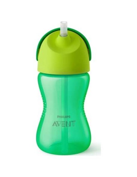 Vaso Con Pajita 300Ml. Verde Scf798/01