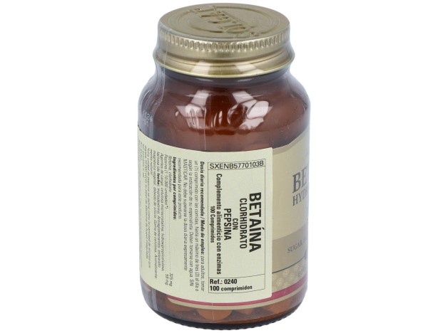Solgar Betaina Clorhidrato Con Pepsina 100...
