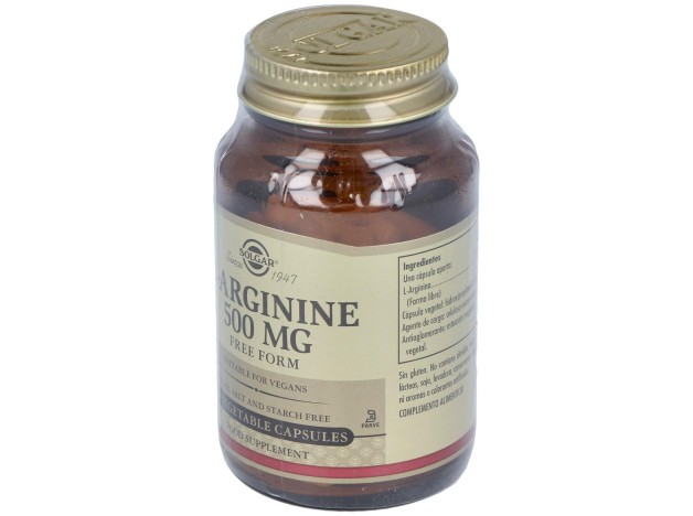 L-Arginina 500 Mg 50 Cápsulas Vegetales