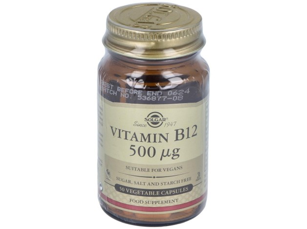Vitamina B12 500 Mcg Cianocobalamina 50 Vcaps