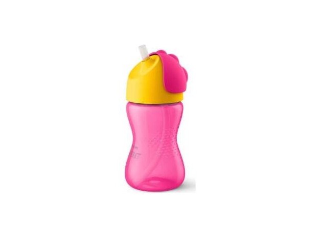 Vaso Con Pajita 300Ml. Rosa Scf798/02
