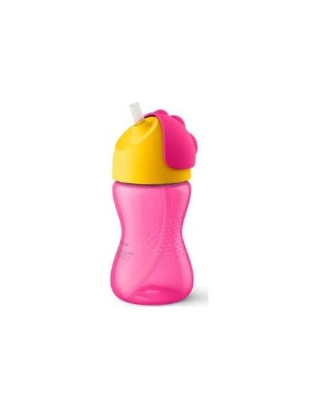 Vaso Con Pajita 300Ml. Rosa Scf798/02