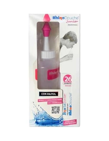Rhinodouche Junior Irrigador Nasal + Rhinodouche Sal Junior 26 Sobres