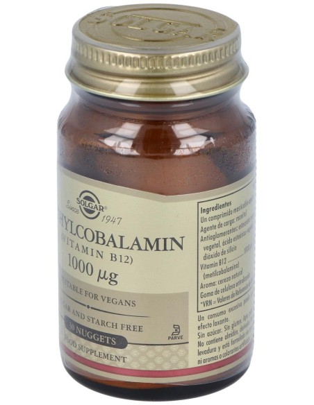 Vitamina B12 Suplemento Alimenticio Masticable 30 Comp