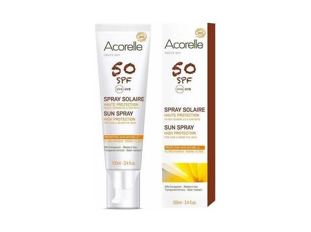 Acorelle Spray Solar Piel Sensible Spf50 100Ml