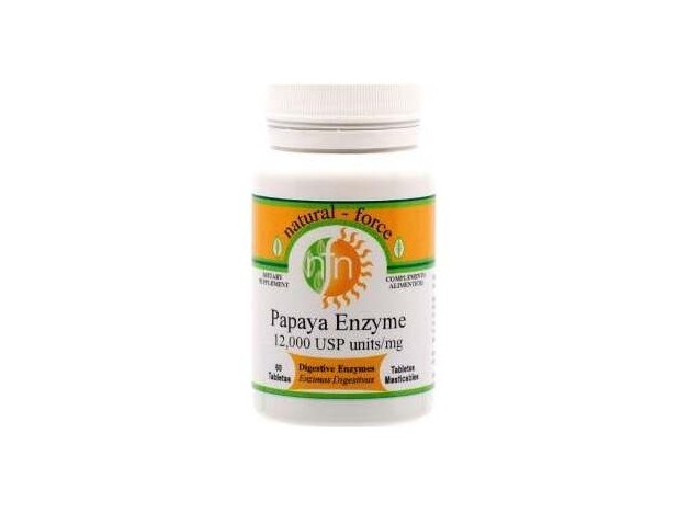 Natural Force Papaya Enzymes 60Comp