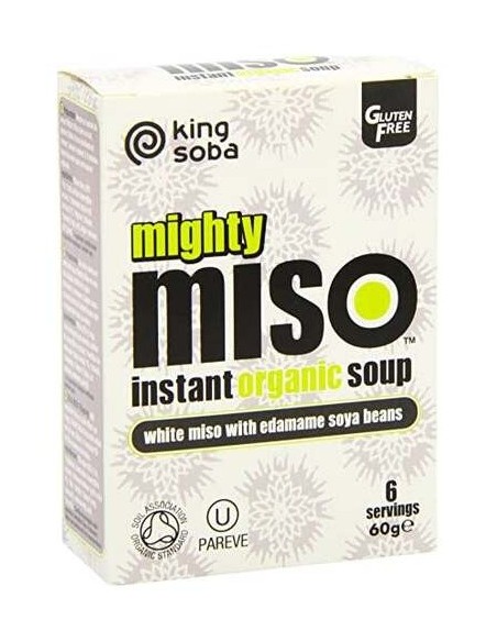 King Soba Sopa Miso Semillas De Edamame Sin Gluten 6X10G