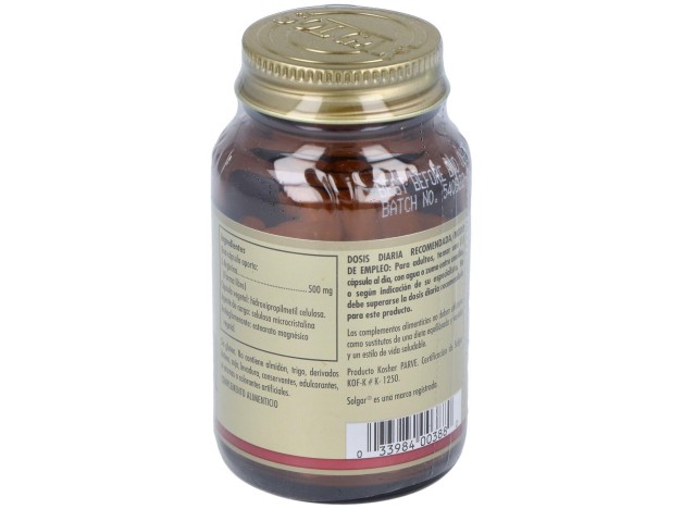 L-Arginina 500 Mg 50 Cápsulas Vegetales