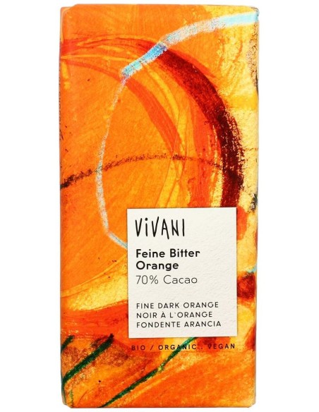 Chocolate Negro 70% Con Naranja 100Gr. Bio Vegan