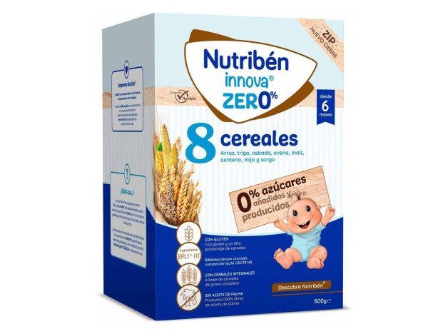 Nutriben Innova Zero% 8 Cereales +6M 500G