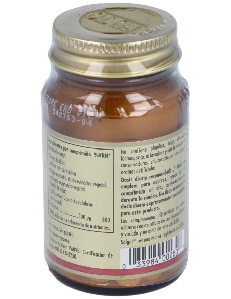 Biotina 300 Μg 100 Comprimidos