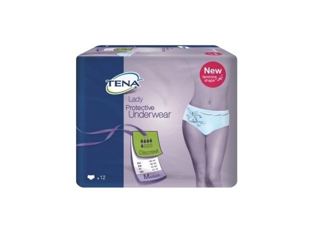 Tena Protective Underwear Discreet T-Media 12Uds