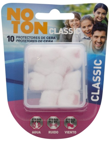 Noton 2 Tapones De Cera + 8 Tapones De Algodón 10Uds
