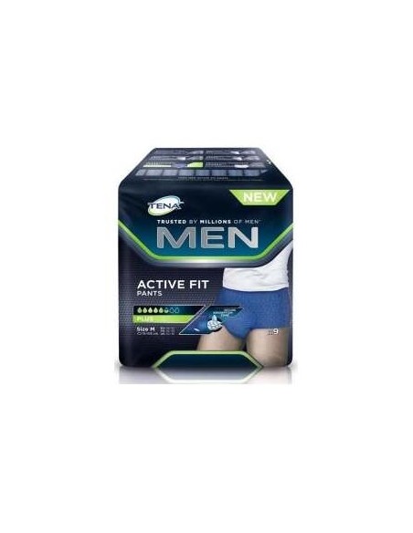 Tena Men Active Fit Pants Talla S/M, 9 Uds