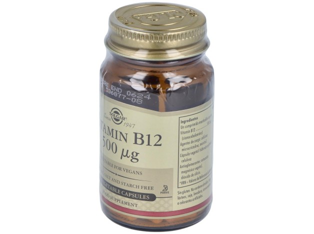 Vitamina B12 500 Mcg Cianocobalamina 50 Vcaps