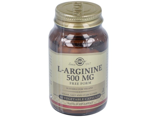 L-Arginina 500 Mg 50 Cápsulas Vegetales