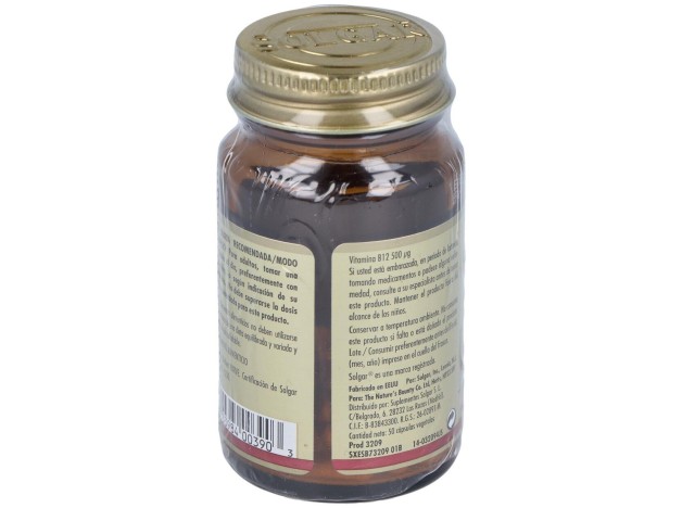 Vitamina B12 500 Mcg Cianocobalamina 50 Vcaps
