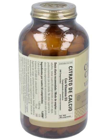 Citrato De Calcio Con Vitamina D 240Comp