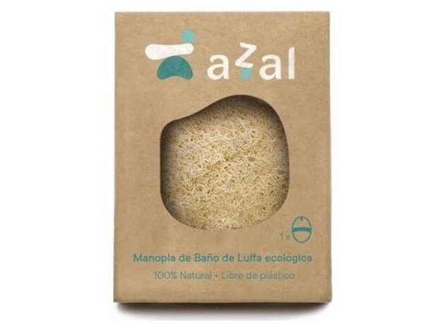 Manopla De Baño De Luffa Eco Ovalada Con Asa